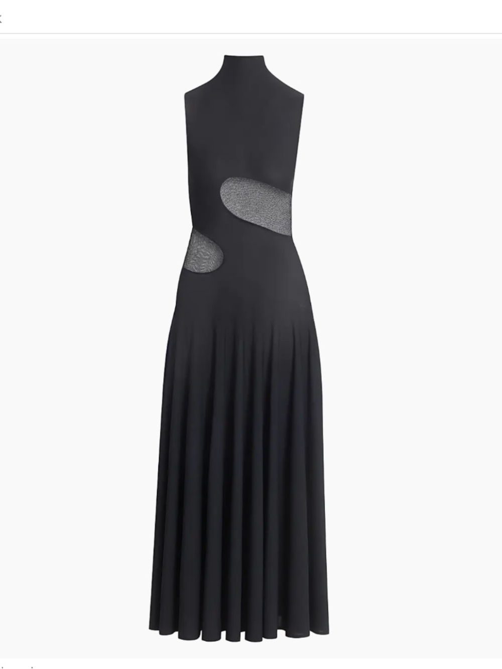 ALAÏA   Jersey Fit & Flare Maxi Dress